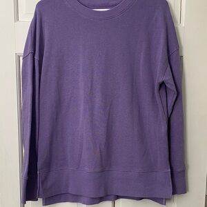 Time and Tru Textured Purple Top